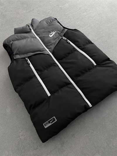 GRİ ÇİFT TECH YELEK