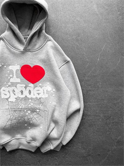 GRİ KAPŞONLU SP5DER SWEAT