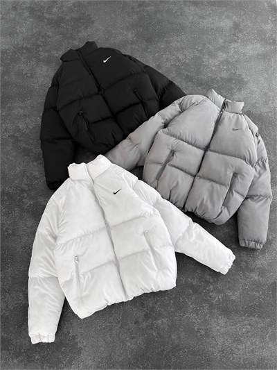 GRİ NİKE PUFFER MONT
