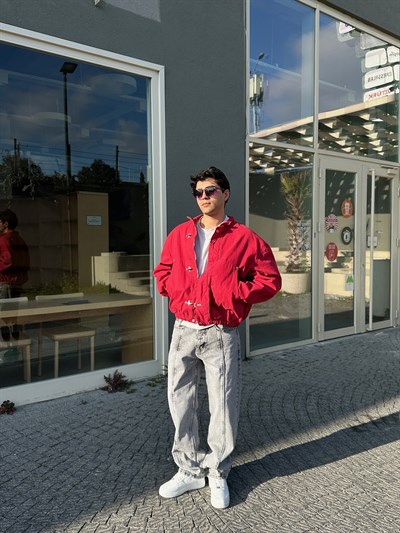 GRİ ORTA ÇİZGİ BAGGY PANTOLON