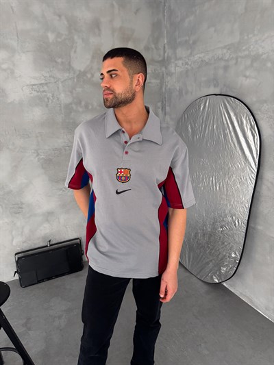 GRİ POLO BARCELONA TSHİRT