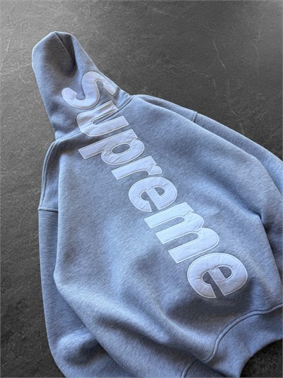 GRİ SIRT NAKIŞ SUPREME SWEAT