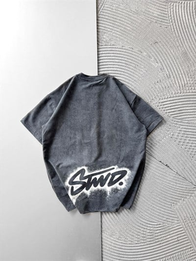GRİ SPREY STWD TSHİRT