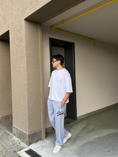 GRİ YAN NAKIŞ STWD EŞOFMAN