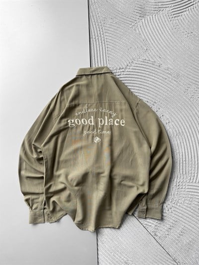 HAKİ GOOD PLACE GÖMLEK