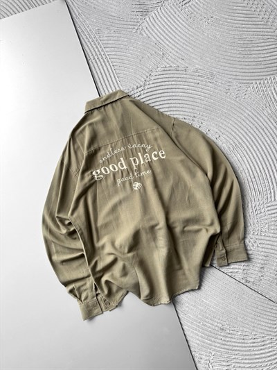 HAKİ GOOD PLACE GÖMLEK