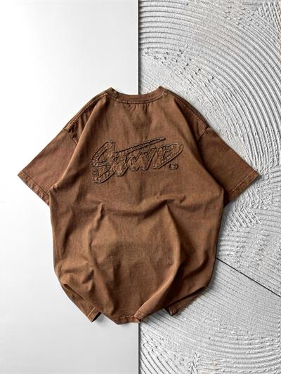 KAHVE SIRT APLİKE STWD TSHİRT