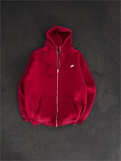 KIRMIZI CLUB FLEECE NİKE HIRKA