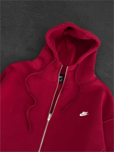 KIRMIZI CLUB FLEECE NİKE HIRKA