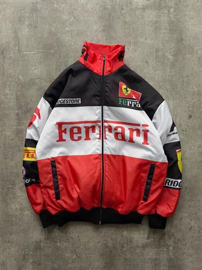 Kırmızı Ferrari Bomber Ceket