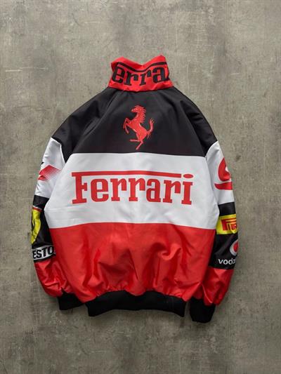Kırmızı Ferrari Bomber Ceket