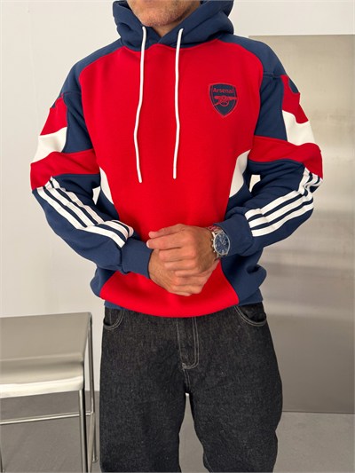 KIRMIZII PARÇALI ARSENAL SWEAT