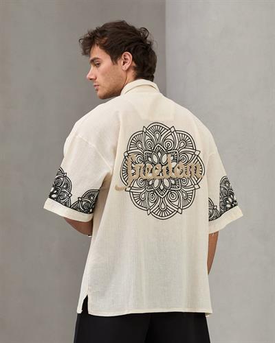 KREM FREEDOM KETEN GÖMLEK