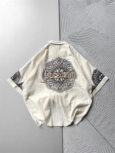 KREM FREEDOM KETEN GÖMLEK