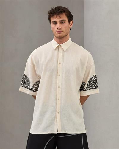 KREM FREEDOM KETEN GÖMLEK