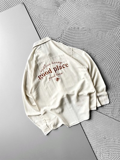 KREM GOOD PLACE GÖMLEK