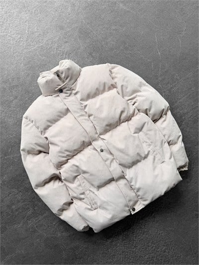 KREM KADİFE MONT