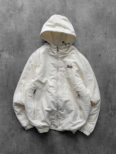 Krem Kapüşonlu Stwd Ceket