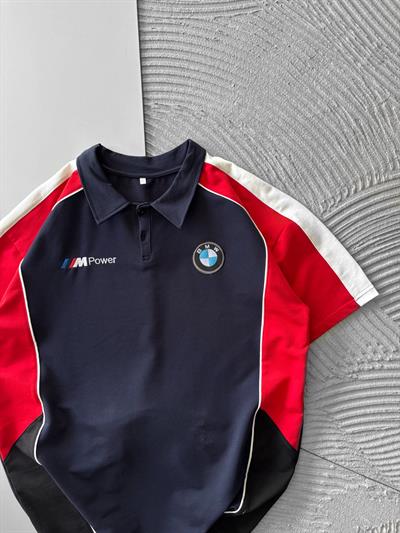 LACİVERT ARABİYELİ BMW TSHİRT