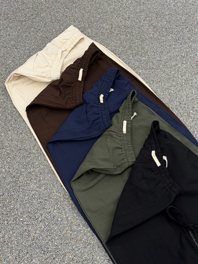 LACİVERT BAGGY KETEN PANTOLON