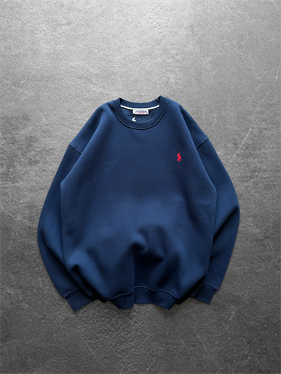 LACİVERT BASİC POLO SWEAT