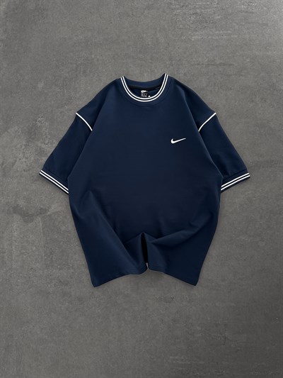 LACİVERT ÇİFT RİBANA NİKE TSHİRT