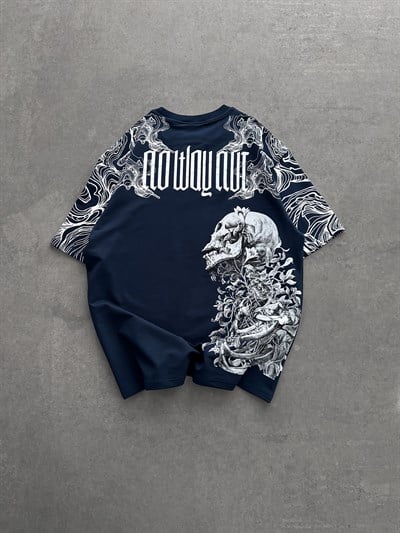 LACİVERT KURU KAFA TSHİRT