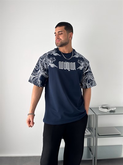 LACİVERT KURU KAFA TSHİRT