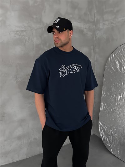 LACİVERT ORTA KONTÜR STWD TSHİRT
