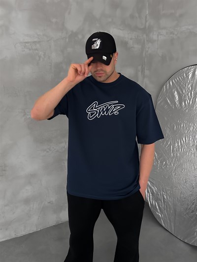 LACİVERT ORTA KONTÜR STWD TSHİRT