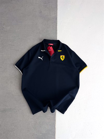 LACİVERT POLO FERRARİ TSHİRT