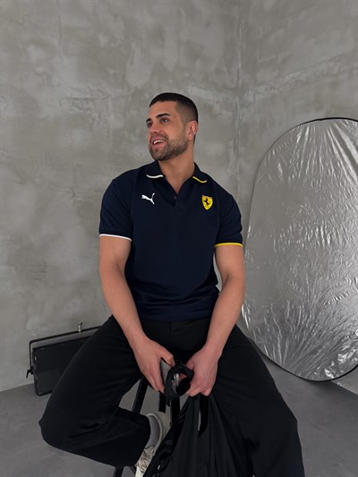 LACİVERT POLO FERRARİ TSHİRT