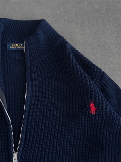 LACİVERT POLO TRİKO HIRKA