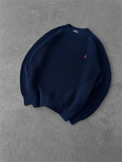 LACİVERT POLO TRİKO KAZAK