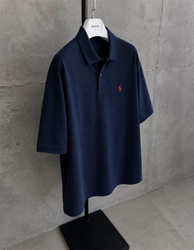 LACİVERT YAKALI POLO TSHİRT