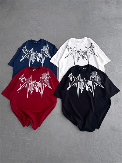 LACİVERT YILDIZ TAŞLI TSHİRT