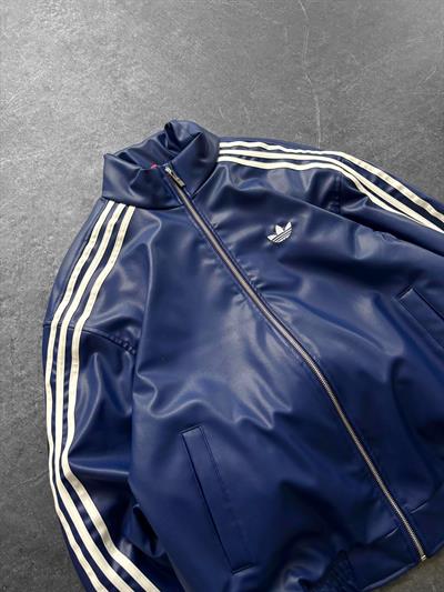 Mavi Adidas Deri Ceket