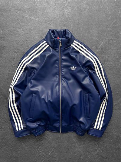 Mavi Adidas Deri Ceket
