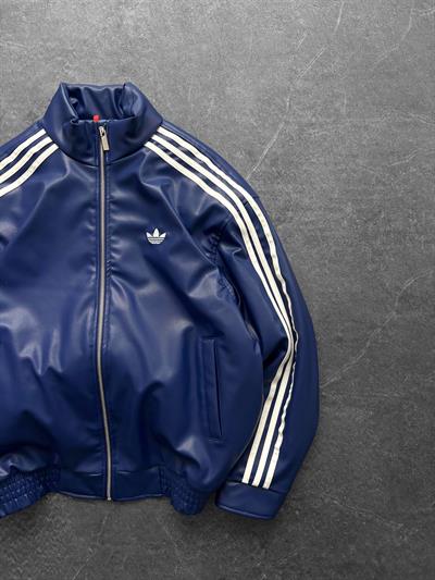 Mavi Adidas Deri Ceket
