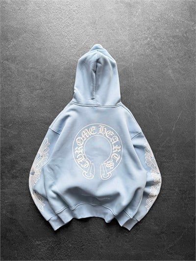 MAVİ CHROME HEARTS HIRKA
