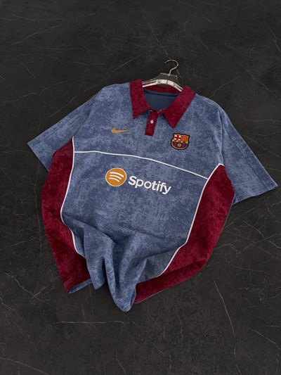 MAVİ ÇOK YIKAMA BARCELONA TSHİRT