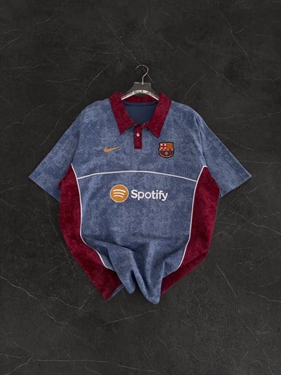 MAVİ ÇOK YIKAMA BARCELONA TSHİRT