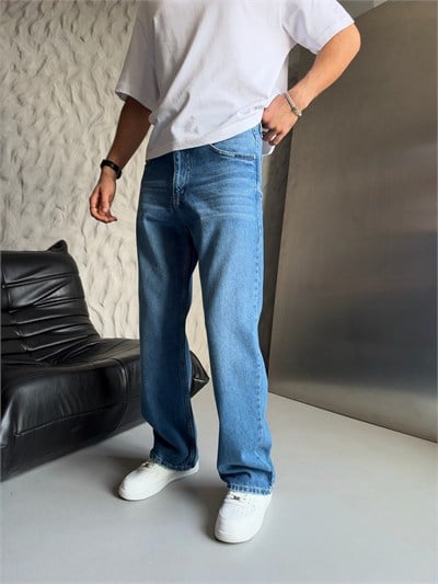 MAVİ LOOSE-FİT PANTOLON