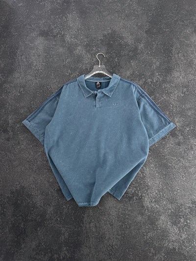 MAVİ YIKAMA ADİDAS TSHİRT