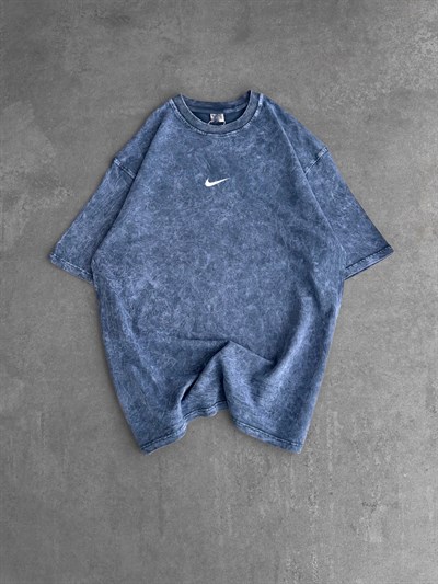 MAVİ YIKAMA FLEX LOGO NİKE TSHİRT