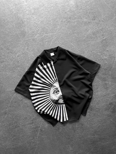 MOZAİK BASKILI GÖMLEK