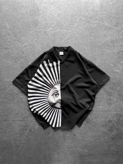 MOZAİK BASKILI GÖMLEK