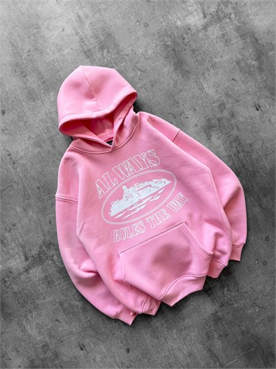 PEMBE CORTEİZ ALWAYS KAPŞONLU SWEAT