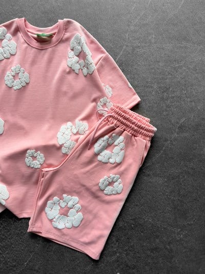 PEMBE DENİM TEARS TAKIM