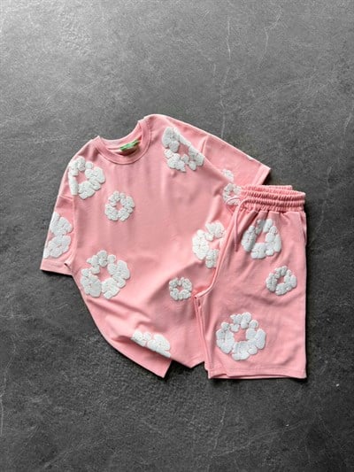 PEMBE DENİM TEARS TAKIM